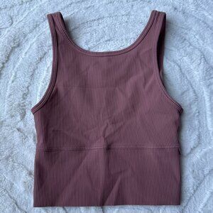 Lululemon Power Pivot Tank — Possible Spiced Chai (Estimated Size 2-4)